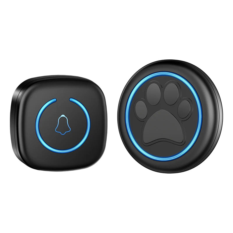 Pet Touch Ringer Button Bell 300M/984Ft Range 60 Songs High Volume Doorbell for Cat & Dog Training Door Bell Smart Home US EU