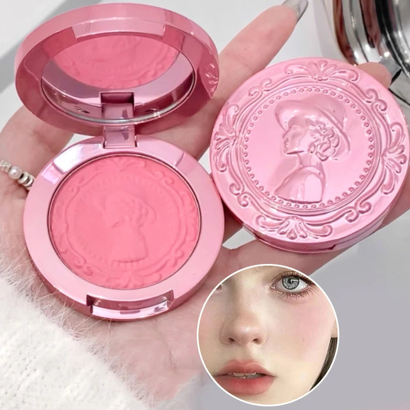Three Dimensional Relief Mist Color Blush Natural Tender Delicate Hold Makeup Low Saturation Female Blush Cream