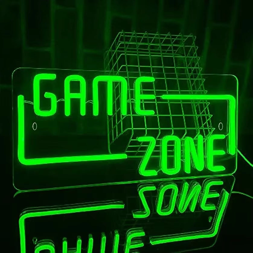 Game Zone Neon Signs LED Neon Light Sign Light up Neon Signs for Wall Decor Bedroom Game Room Led Signs Gamer Gifts for Gamer