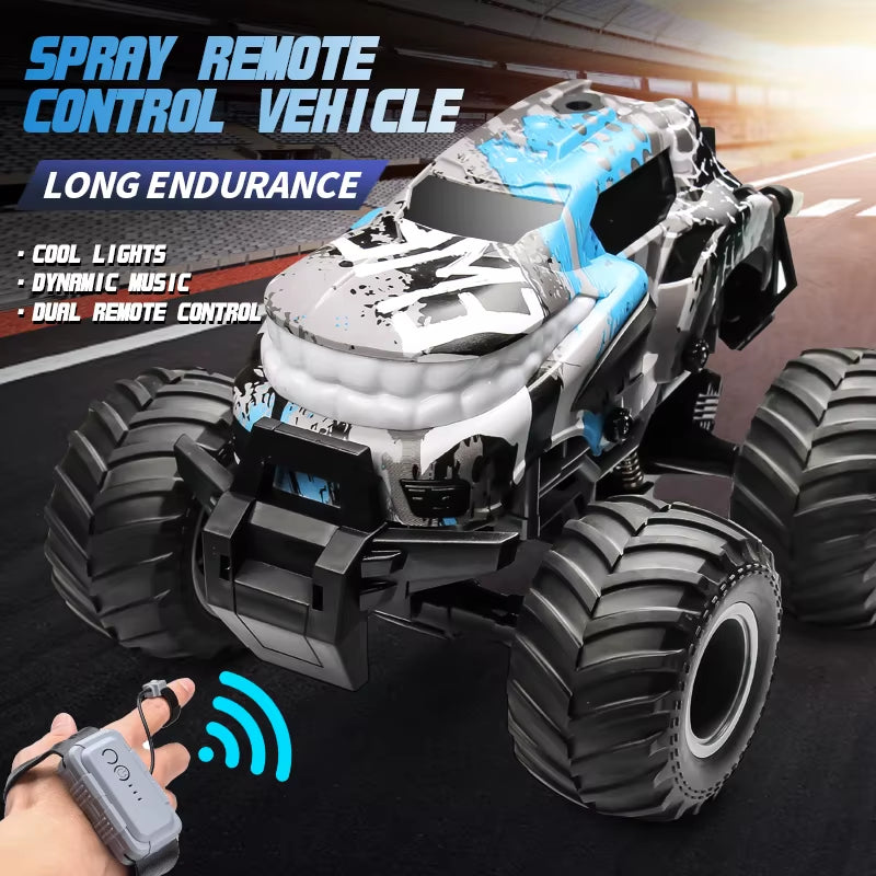 360 Degrees Rotary Dual RC Cars Toys for Boys High Speed Rocking Spray Off-Road Stunt Dance Electric Vehicle Kids Gift