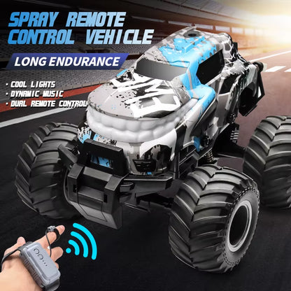 360 Degrees Rotary Dual RC Cars Toys for Boys High Speed Rocking Spray Off-Road Stunt Dance Electric Vehicle Kids Gift