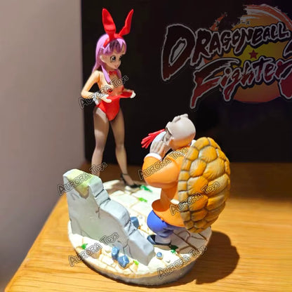 3.93In/10Cm Anime Dragon Ball Classic Scenes Master Roshi Figure Bulma Figure PVC Action Figures Collection Model Toys Gifts