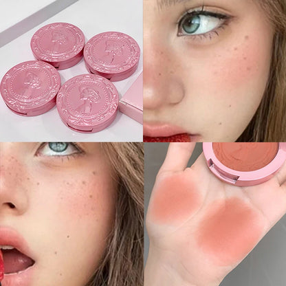 Three Dimensional Relief Mist Color Blush Natural Tender Delicate Hold Makeup Low Saturation Female Blush Cream