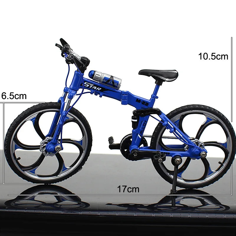 1:10 Mini Model Alloy Bicycle Toy Finger Mountain Bike Pocket Diecast Simulation Metal Racing Funny Kids Toys for Children Z6