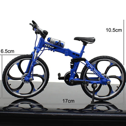 1:10 Mini Model Alloy Bicycle Toy Finger Mountain Bike Pocket Diecast Simulation Metal Racing Funny Kids Toys for Children Z6