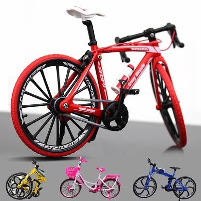 1:10 Mini Model Alloy Bicycle Toy Finger Mountain Bike Pocket Diecast Simulation Metal Racing Funny Kids Toys for Children Z6