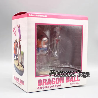 3.93In/10Cm Anime Dragon Ball Classic Scenes Master Roshi Figure Bulma Figure PVC Action Figures Collection Model Toys Gifts
