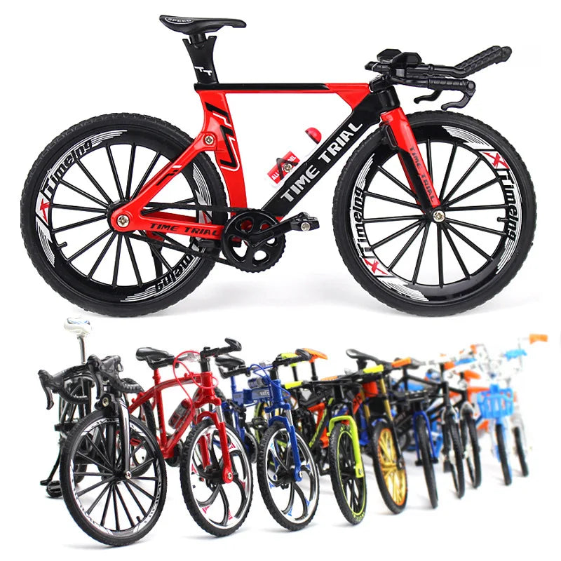 1:10 Mini Model Alloy Bicycle Toy Finger Mountain Bike Pocket Diecast Simulation Metal Racing Funny Kids Toys for Children Z6