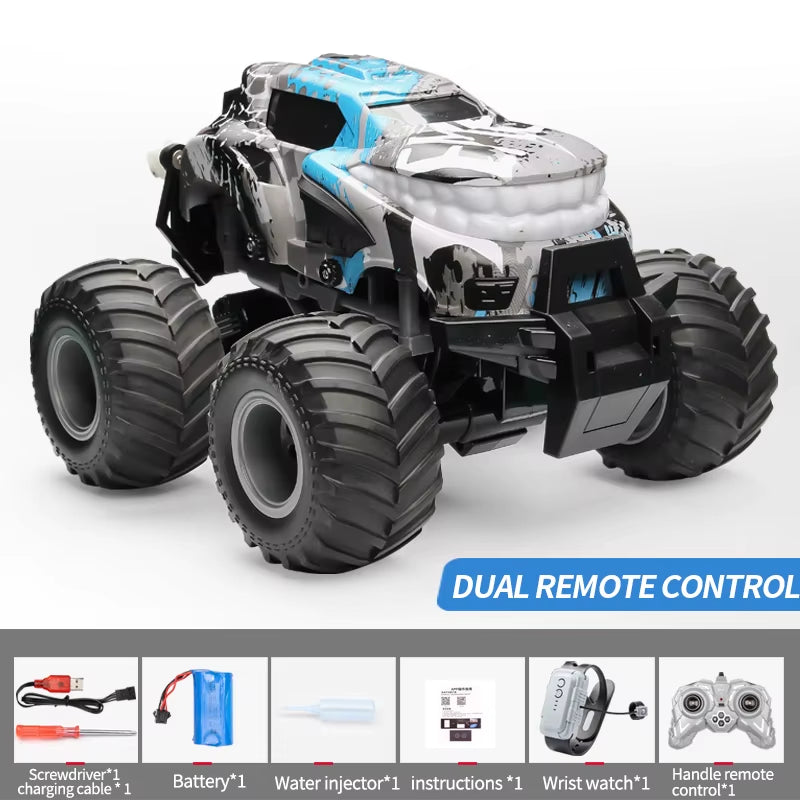 360 Degrees Rotary Dual RC Cars Toys for Boys High Speed Rocking Spray Off-Road Stunt Dance Electric Vehicle Kids Gift