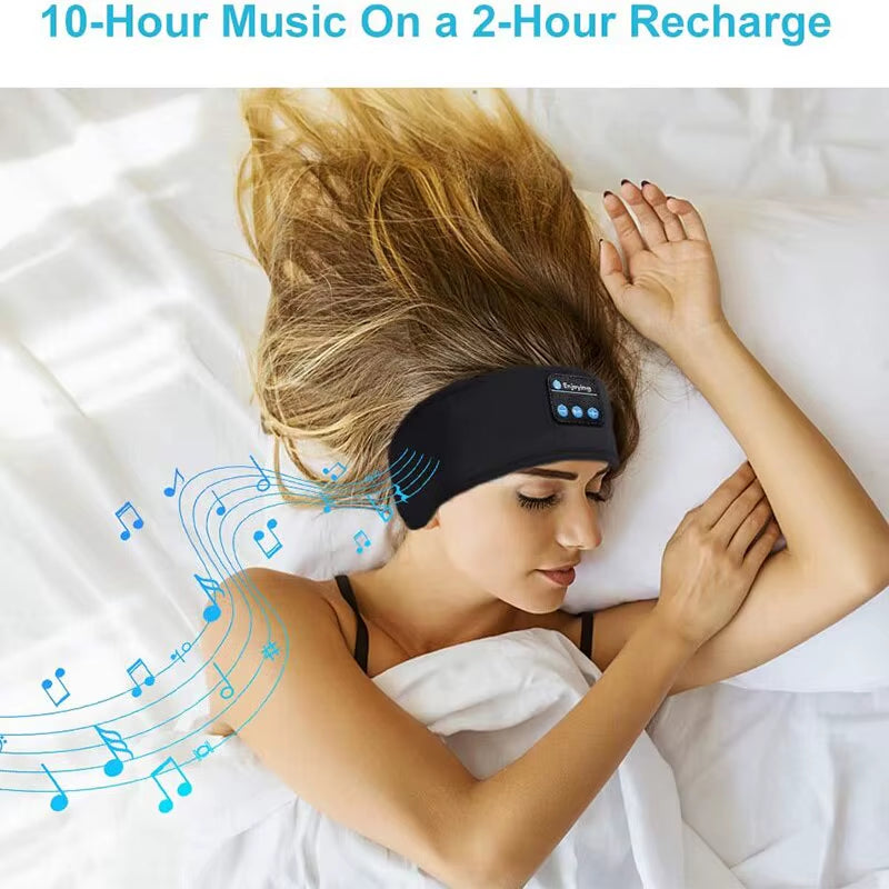 Wireless Bluetooth Headband with Built-in Earphones – Sports, Sleep & Music Eye Mask