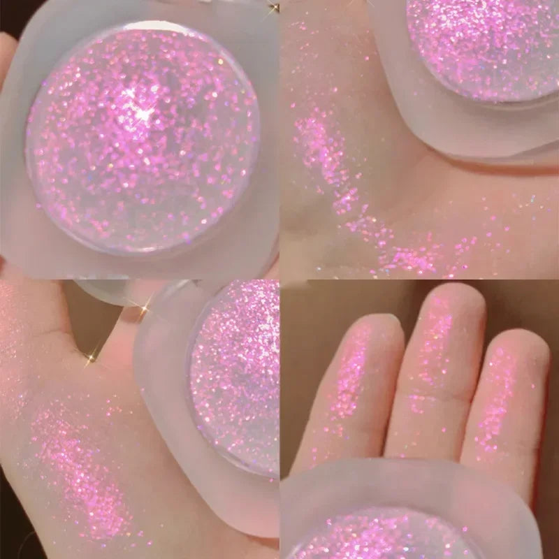 Diamond Glitter Mashed Potatoes Highlighter Diamond Highlighter Makeup Gel Face and Body Brighten Glitter Natural Contour Makeup