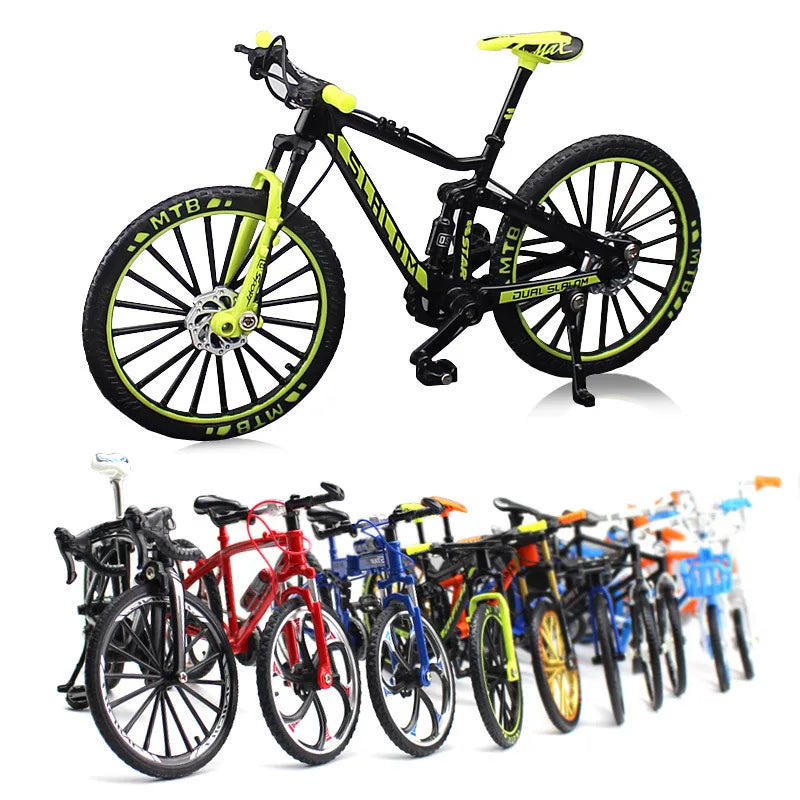 1:10 Mini Model Alloy Bicycle Toy Finger Mountain Bike Pocket Diecast Simulation Metal Racing Funny Kids Toys for Children Z6