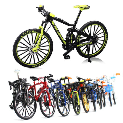 1:10 Mini Model Alloy Bicycle Toy Finger Mountain Bike Pocket Diecast Simulation Metal Racing Funny Kids Toys for Children Z6