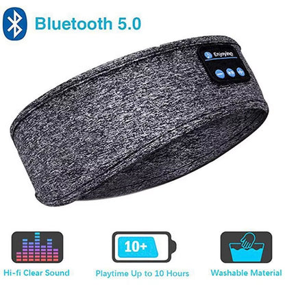 Wireless Bluetooth Headband with Built-in Earphones – Sports, Sleep & Music Eye Mask
