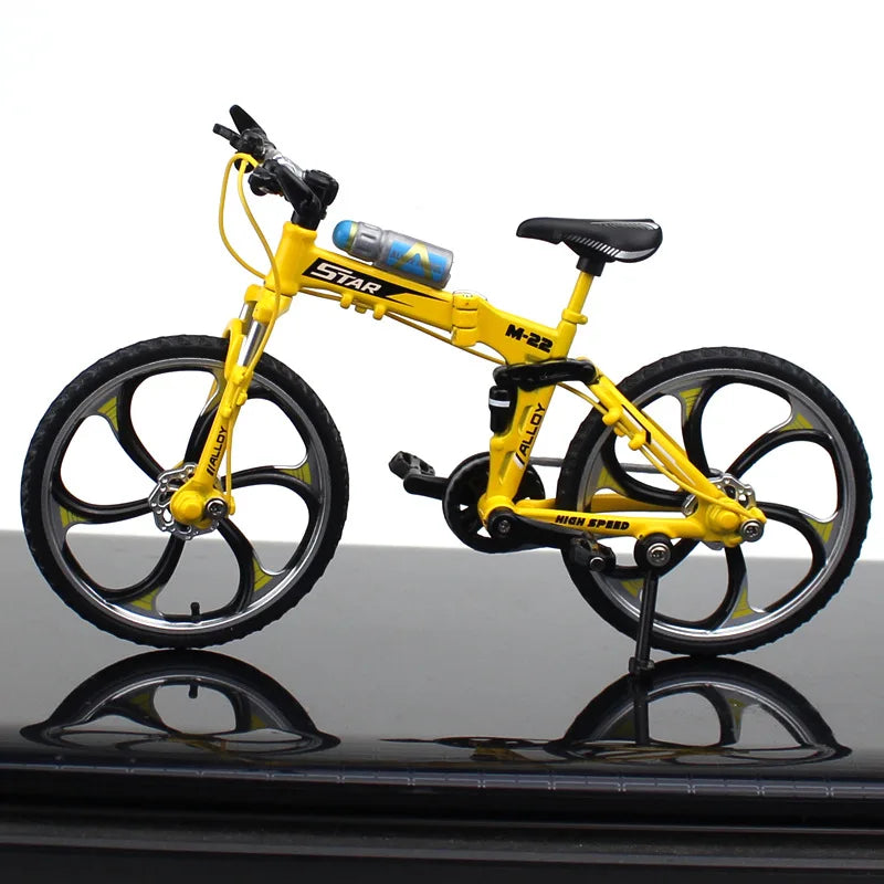 1:10 Mini Model Alloy Bicycle Toy Finger Mountain Bike Pocket Diecast Simulation Metal Racing Funny Kids Toys for Children Z6