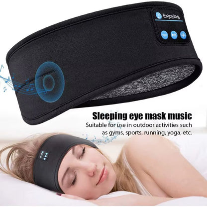 Wireless Bluetooth Headband with Built-in Earphones – Sports, Sleep & Music Eye Mask