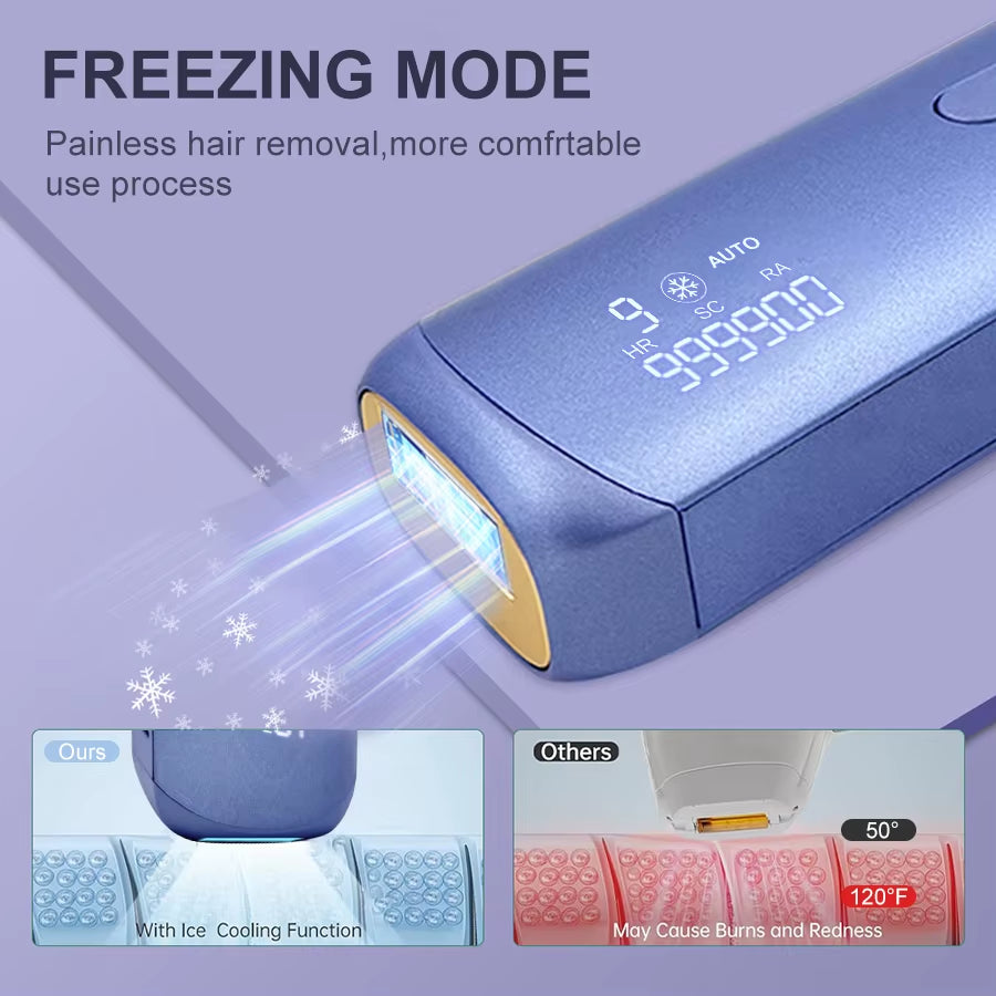 3In1 Portable Laser Hair Removal for Women Cooling Rejuvenation Acne Remove Permanent Bikini Trimmer Free Shipping IPL Epfilator
