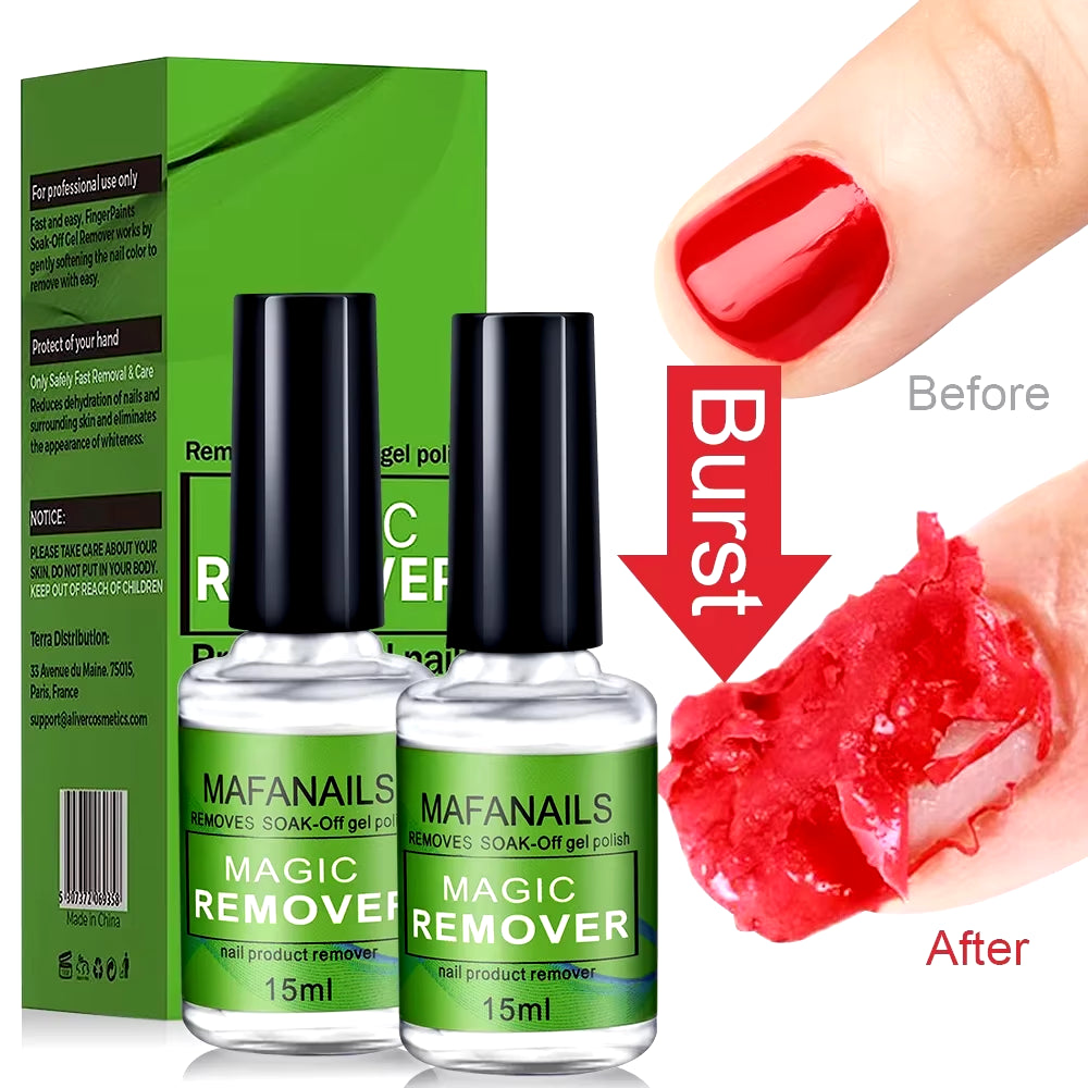 15Ml Magic Remover Nail Gel Polish Remover UV Gel Polish Fast Remove Semi Permanent Varnish Polish Cancel Glue 15&Ml