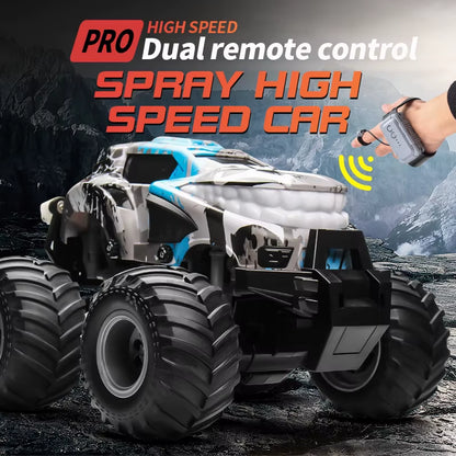 360 Degrees Rotary Dual RC Cars Toys for Boys High Speed Rocking Spray Off-Road Stunt Dance Electric Vehicle Kids Gift